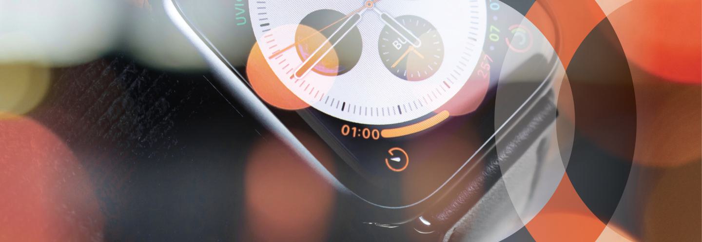 Digital watch face